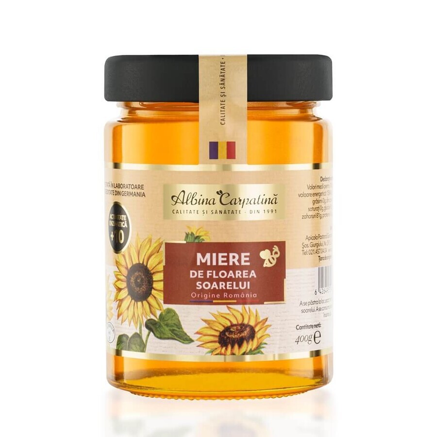 Miel de girasol, 400 g, Albina Carpatina