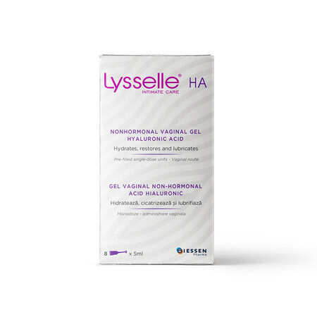 Lysselle niet-hormonale vaginale gel, 8 eenmalige dosis x 5 ml, Biessen Pharma