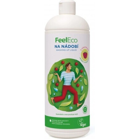 Feel Eco Dishwashing Liquid Raspberry 1×1000 ml, detersivo per piatti