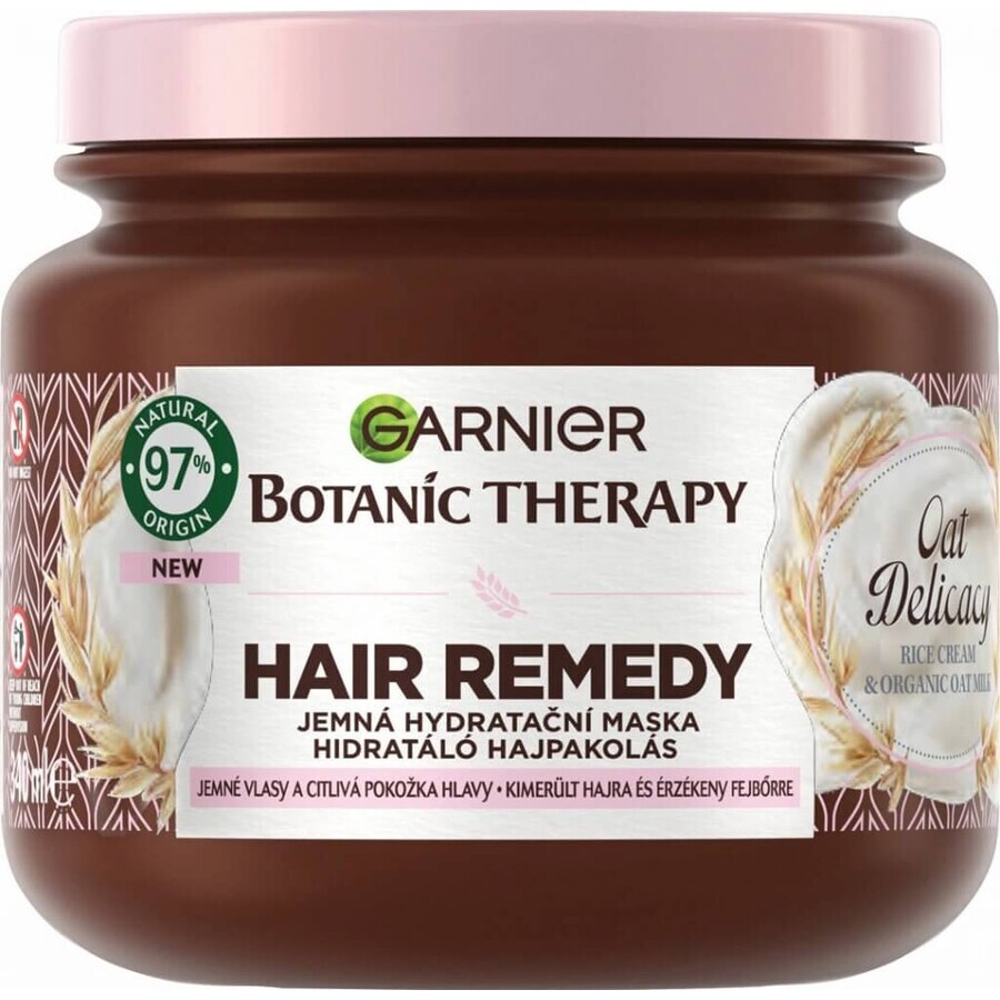 Garnier Botanic Therapy Hair Remedy Coco Milk Macadamia Coco Milk Macadamia 1×340 ml, mascarilla nutritiva para cabello seco 340 ml