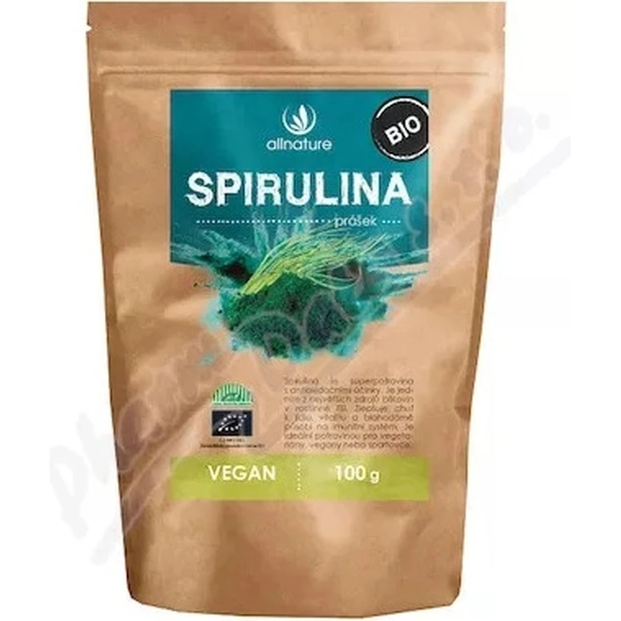 Allnature Spirulina organisch poeder 100g 1×100g