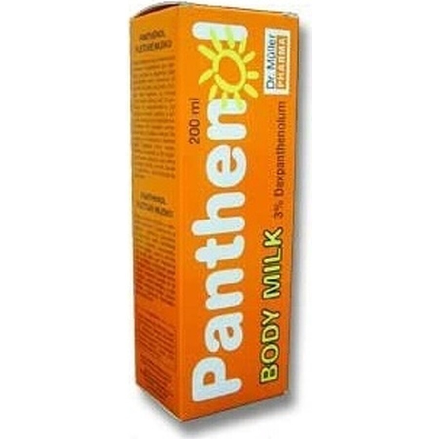 Dr. Müller PANTHENOL BODY MILK 1×200 ml, loțiune de corp