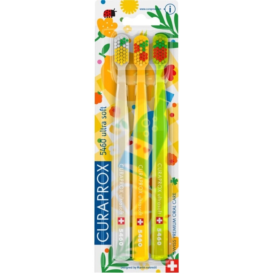 CURAPROX CS 5460 ultra soft, Picnic edition, 3 pcs in 1×3 pcs pack, toothbrush