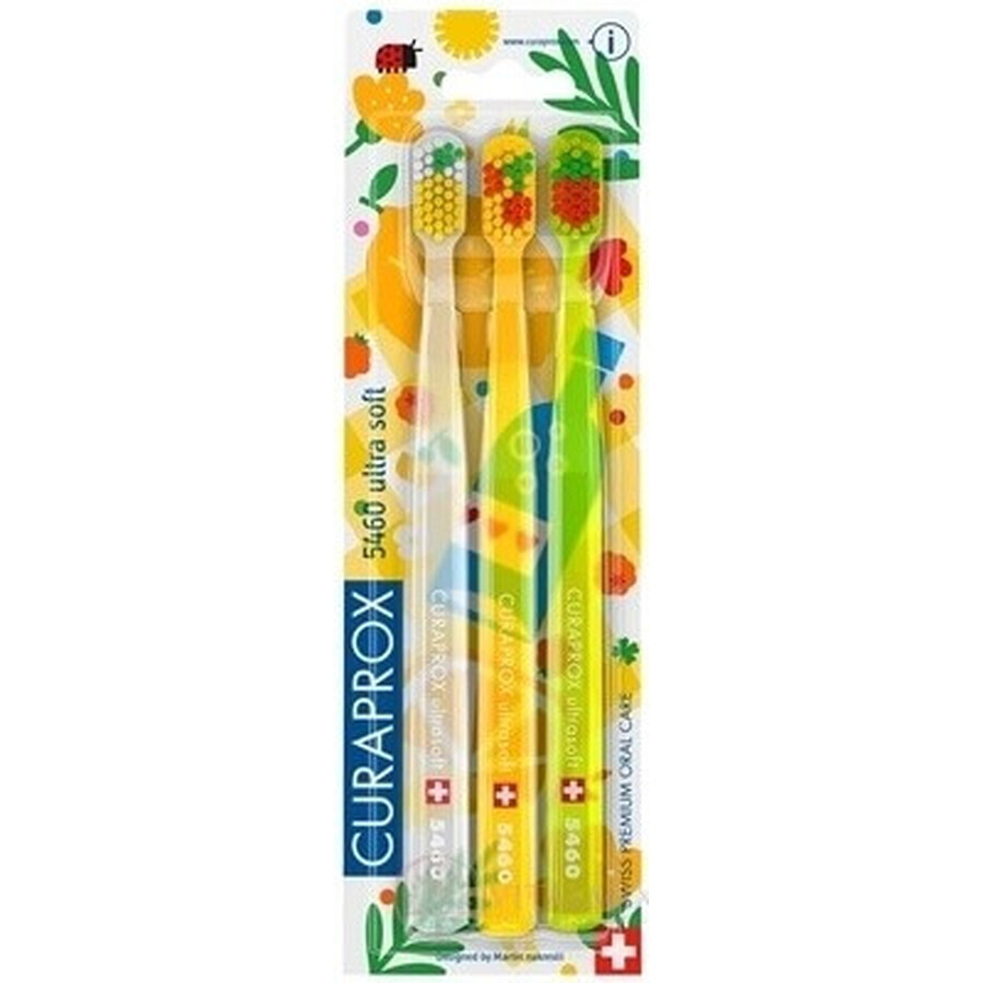 CURAPROX CS 5460 ultra soft, Picnic edition, 3 pcs in 1×3 pcs pack, toothbrush