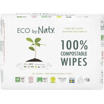 Eco by Naty Parfümfreie Feuchttücher für empfindliche Haut 1×168 Stück, Feuchttücher