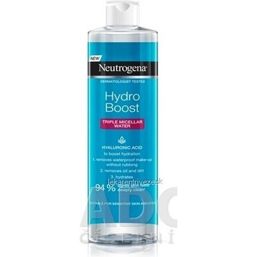 NEUTROGENA® Eau micellaire Hydro Boost 3in1 1x400ml, eau micellaire