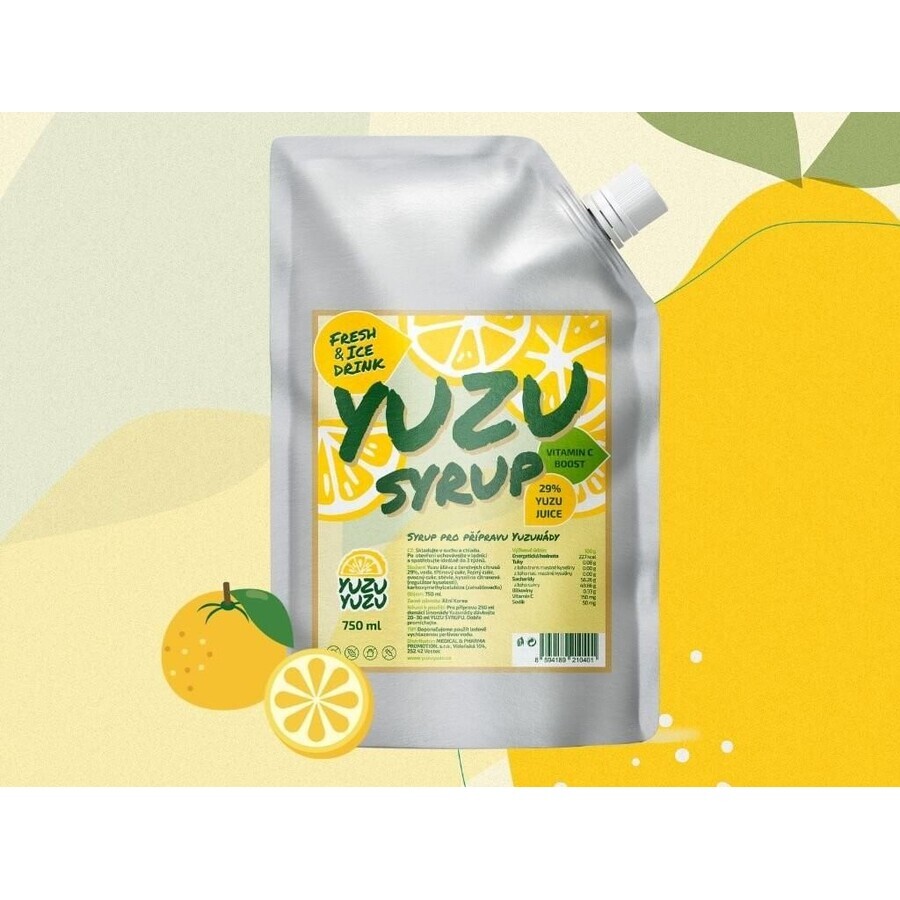 Yuzu Syrup, 750 ml 1×750ml 1×750ml, juice from yuzu citrus fruit