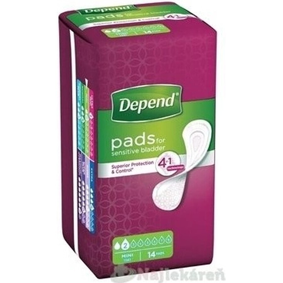 DEPEND MINI 1×14 pezzi, assorbenti per incontinenza