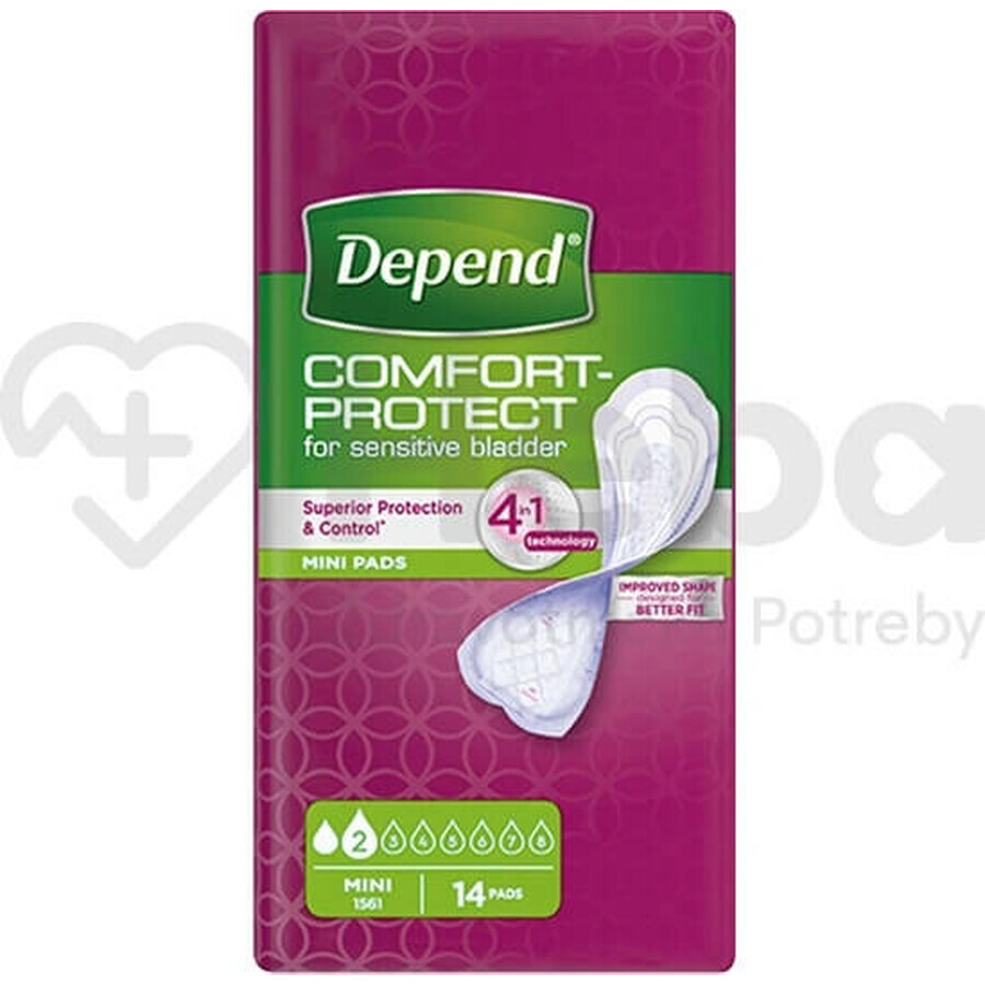 DEPEND MINI 1×14 pezzi, assorbenti per incontinenza