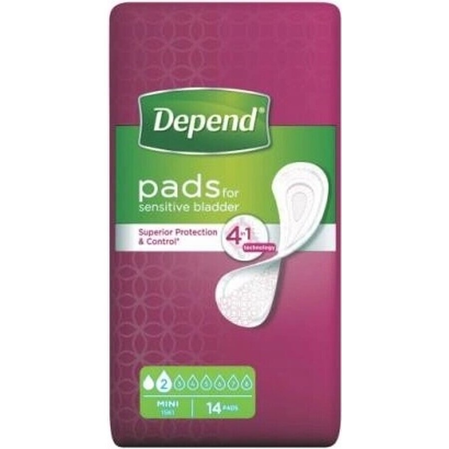 DEPEND MINI 1×14 pezzi, assorbenti per incontinenza