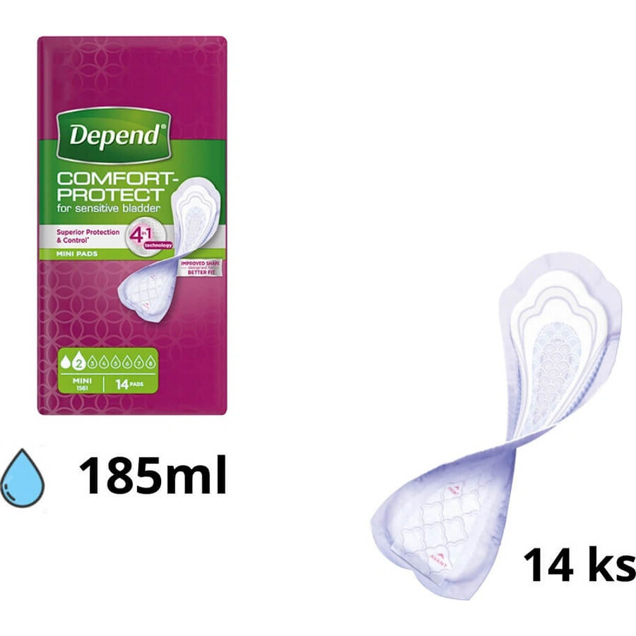 DEPEND MINI 1×14 pezzi, assorbenti per incontinenza