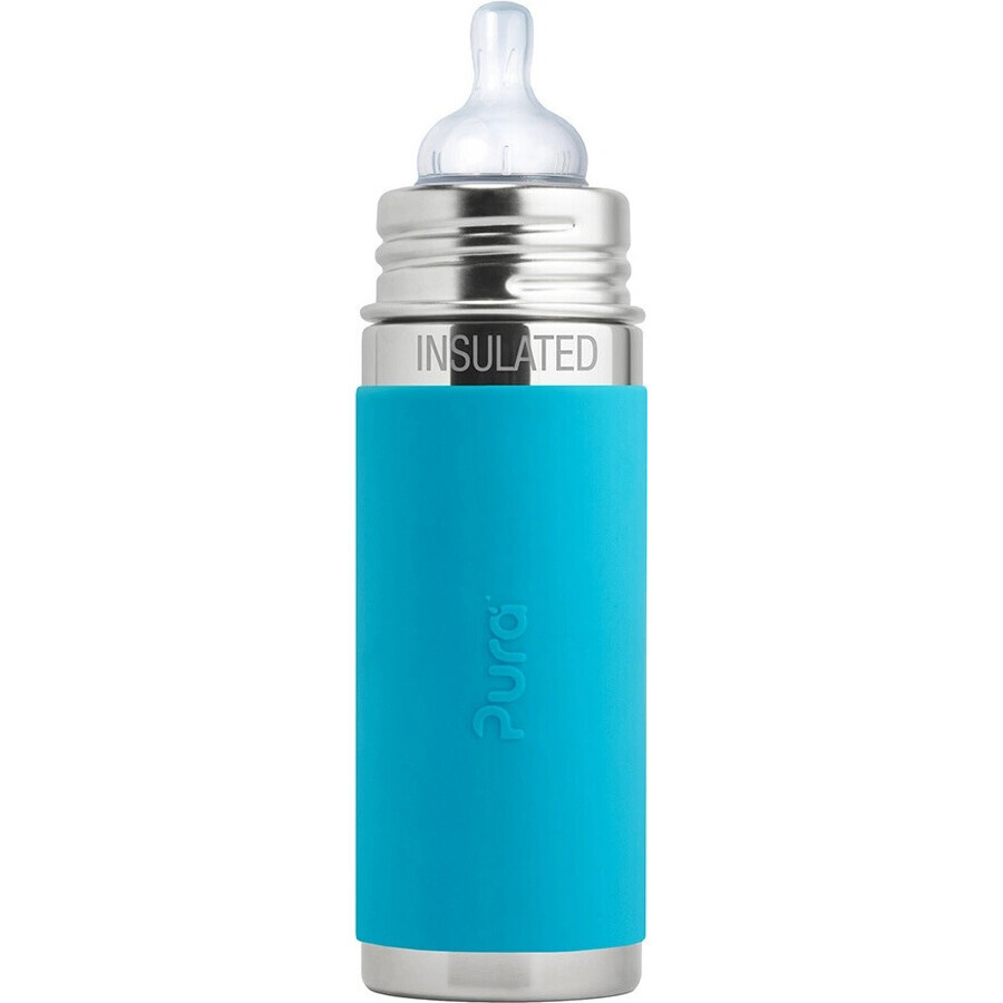 Saugflasche Pura infant TERMO 260ml 1×1 Stück, Farbe aqua