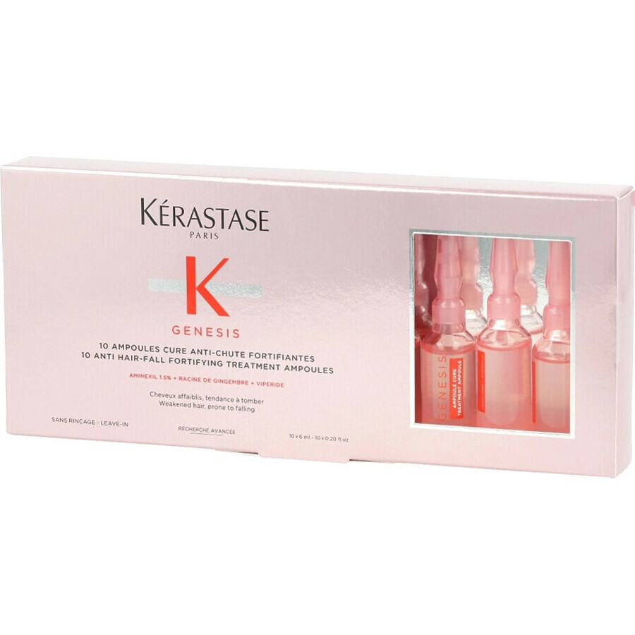 Kérastase Intensivkur für schwaches, zu Haarausfall neigendes Haar Genesis 1×6 ml, Intensivkur für schwaches Haar