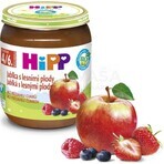 HiPP Integratore di frutta Mele con frutti di bosco 1×125 g, integratore di frutta per bambini