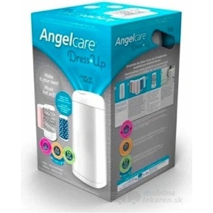 Angelcare Dress Up Angelcare diaper basket + 1 box 1×1 set, 1× basket + 1× box, must buy Dress up cover