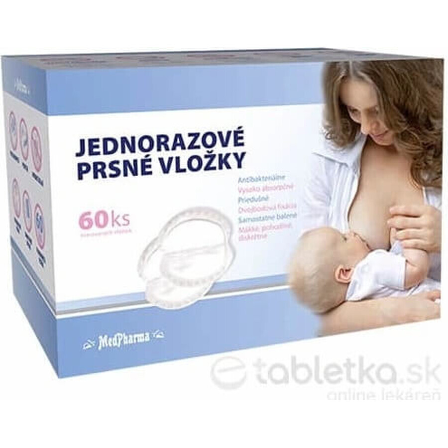 MedPharma SINGLE USE BREAST INSERTS 1×60 buc, tampoane pentru sân