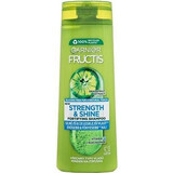 Garnier Fructis Strength & Shine Kräftigendes Shampoo für alle Haartypen ohne Glanz und Widerstand, 400 ml 1×400 ml, Shampoo