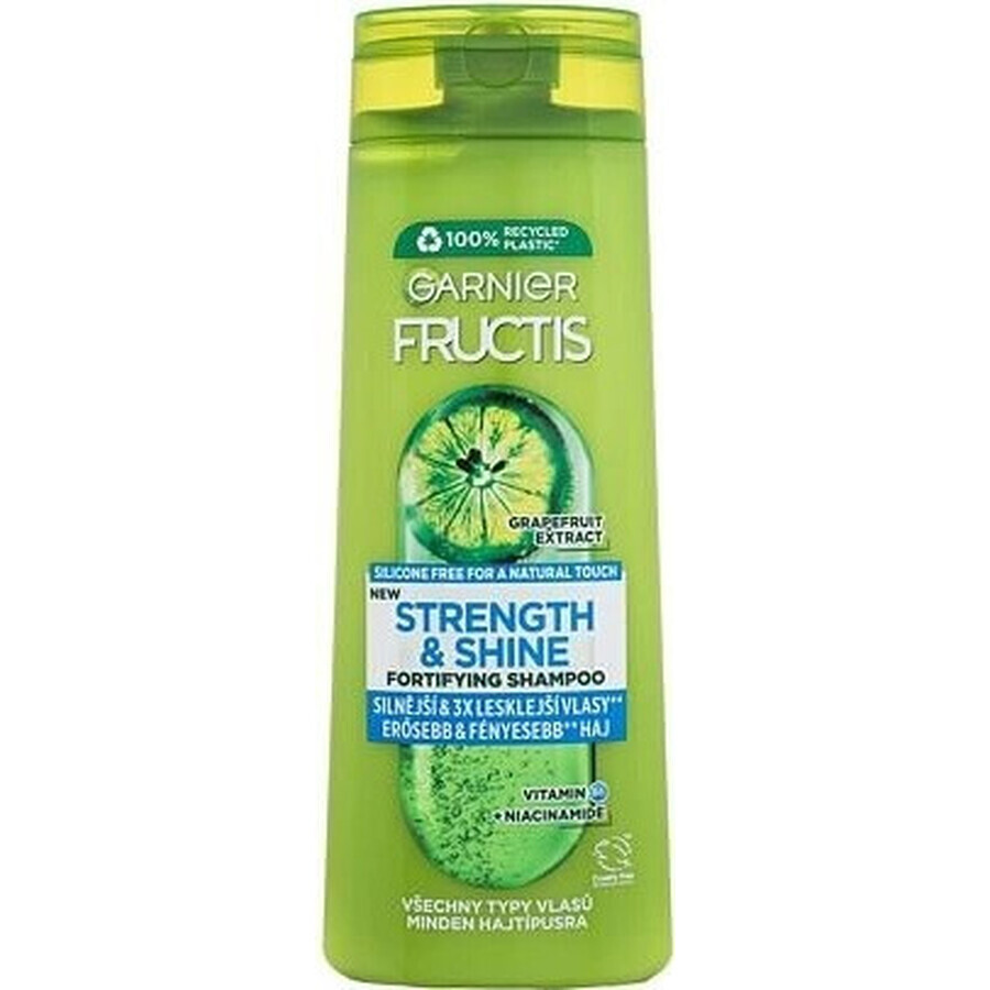 Garnier Fructis Strength & Shine Strengthening shampoo for all hair types without shine and resistance, 400 ml 1×400 ml, shampoo