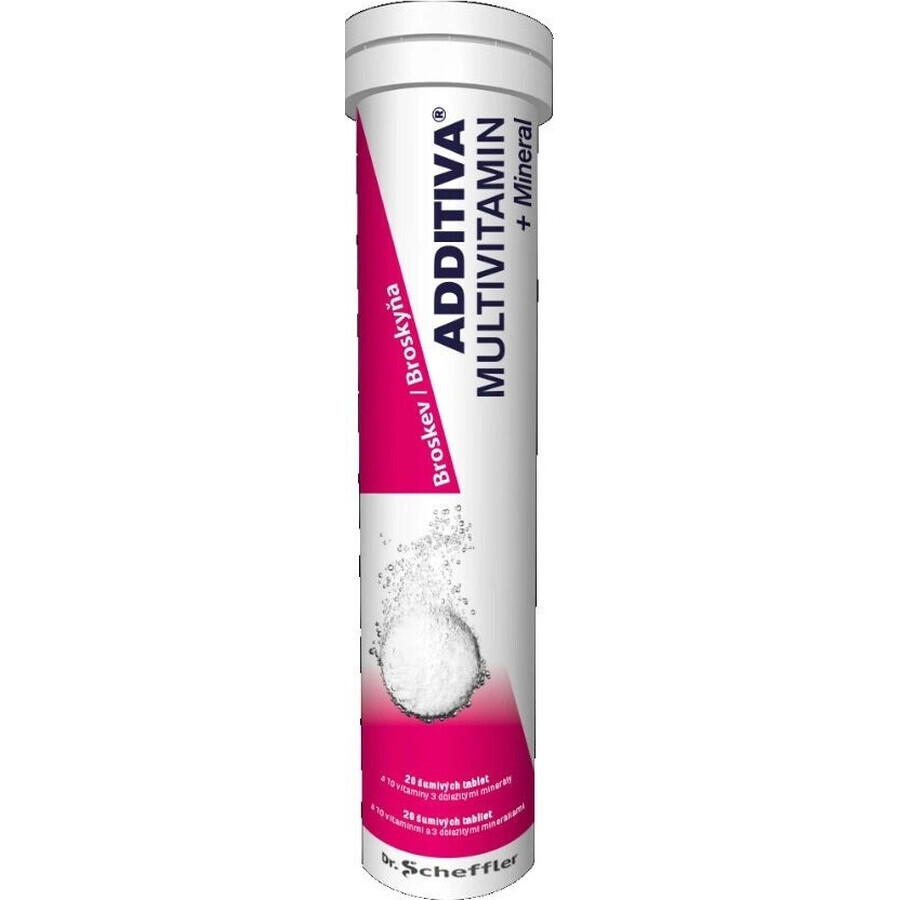 ADDITIVA MULTIVITAMIN + Mineral, Pfirsich 1×20 tbl