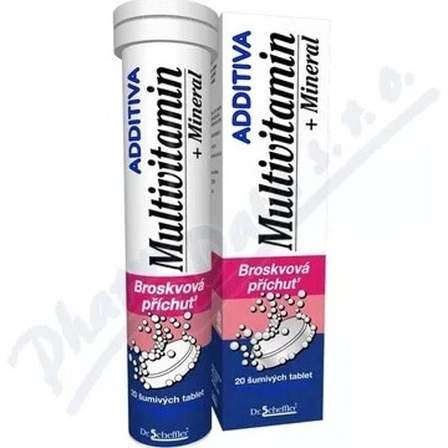 ADDITIVA MULTIVITAMIN + Mineral, Pfirsich 1×20 tbl