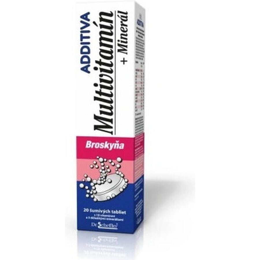 ADDITIVA MULTIVITAMIN + Mineral, Pfirsich 1×20 tbl