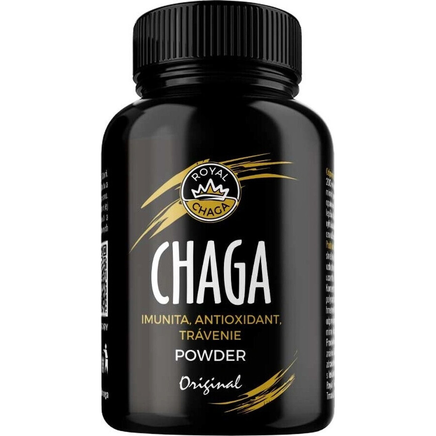 Royal Chaga Siberian Chaga Extracto en Polvo 1×90g, complemento alimenticio