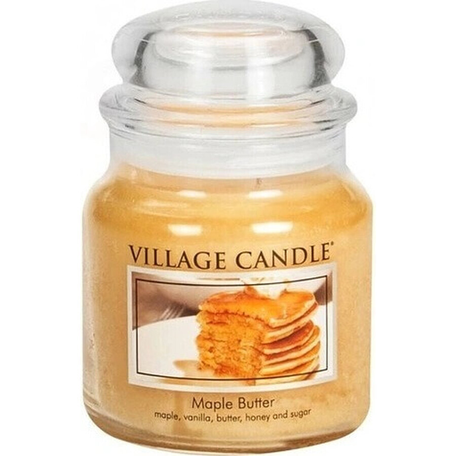 Village Candle Vela perfumada en vidrio - Maple Butter - Sirope de arce, mediana 1×1 ud, vela perfumada