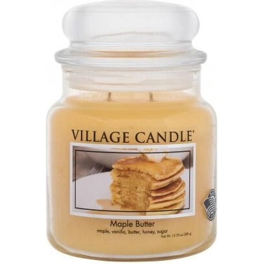 Village Candle Vela perfumada en vidrio - Maple Butter - Sirope de arce, mediana 1×1 ud, vela perfumada