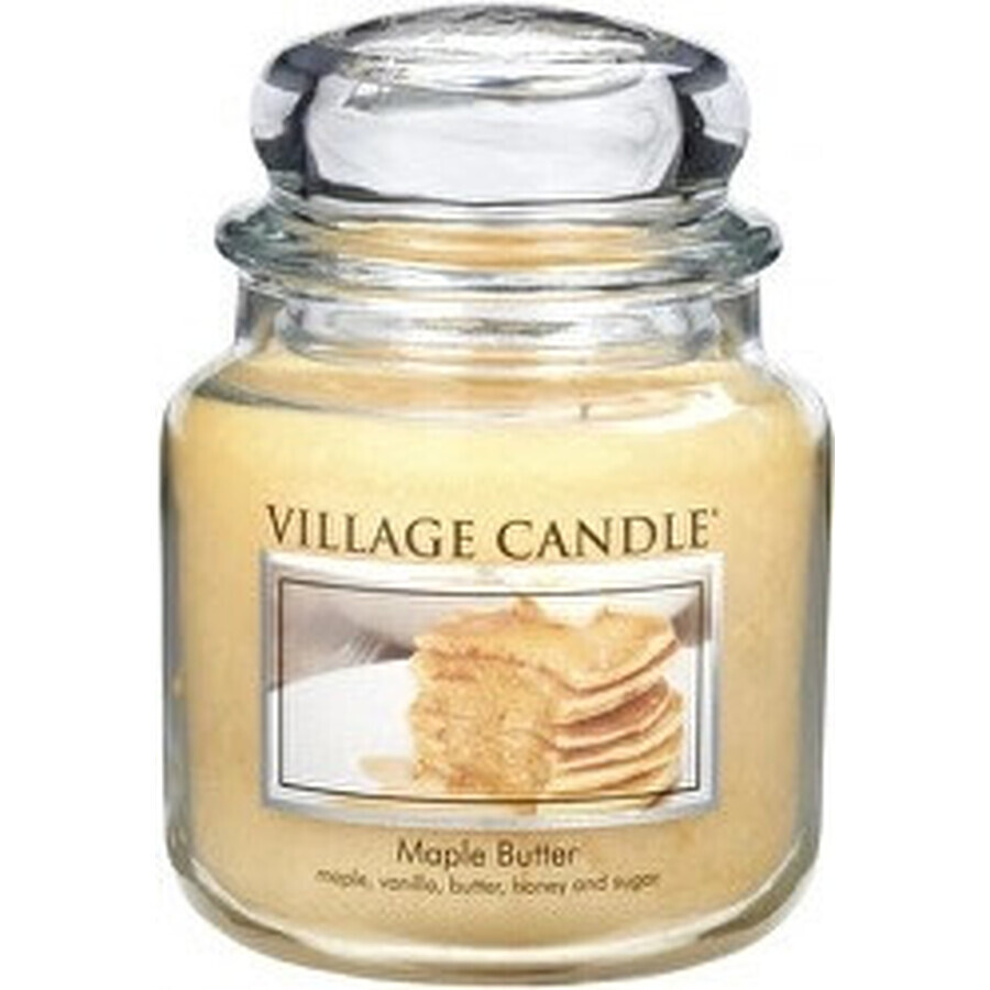 Village Candle Vela perfumada en vidrio - Maple Butter - Sirope de arce, mediana 1×1 ud, vela perfumada