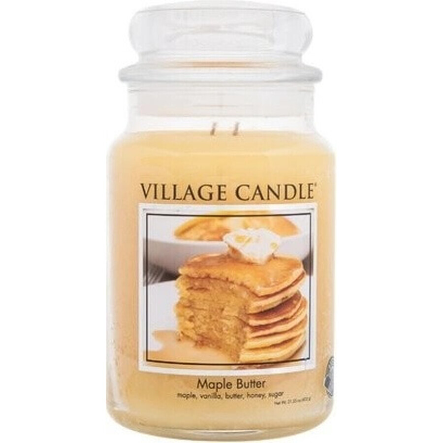 Village Candle Vela perfumada en vidrio - Maple Butter - Sirope de arce, mediana 1×1 ud, vela perfumada