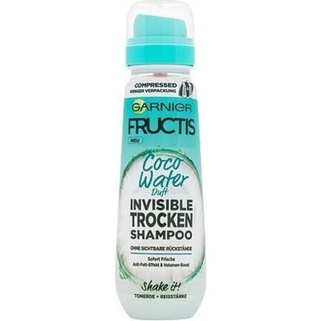 Garnier Fructis champú seco invisible con sabor a agua de coco 1×100 ml, champú seco