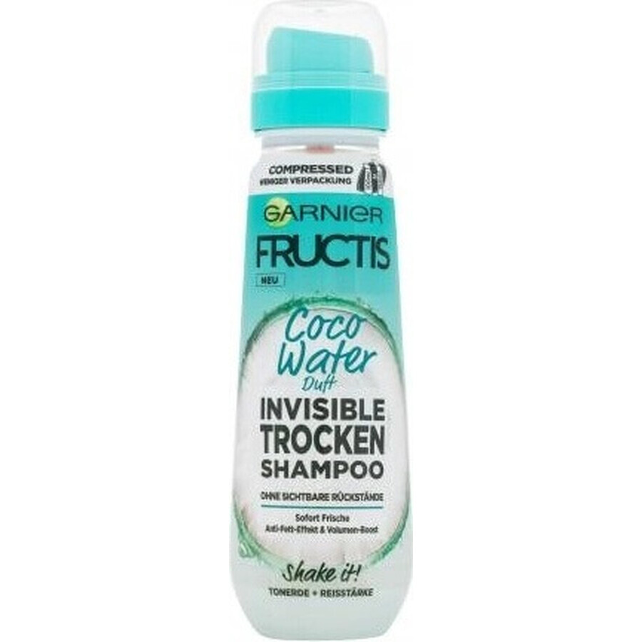 Garnier Fructis champú seco invisible con sabor a agua de coco 1×100 ml, champú seco