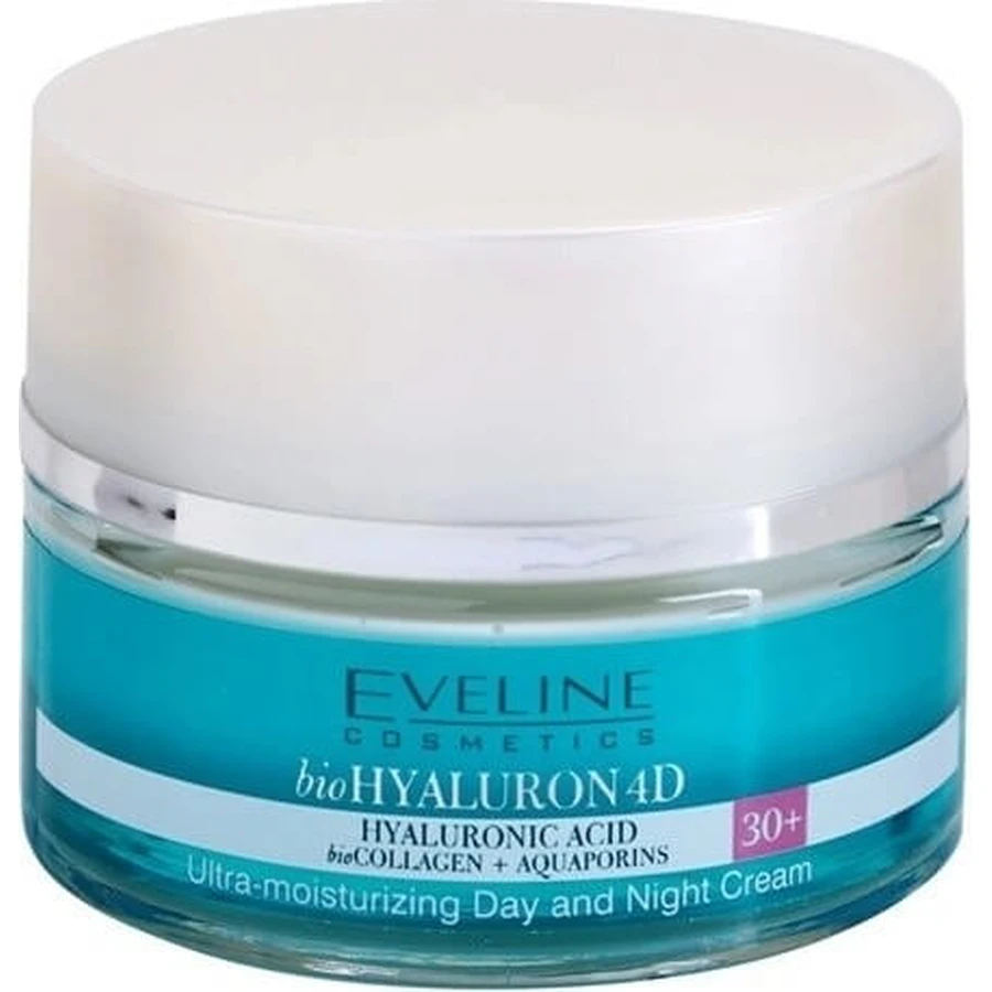 Eveline Hyaluron Clinic Day and Night Cream 30+ 1×50 ml, deeply moisturizing cream for first wrinkles