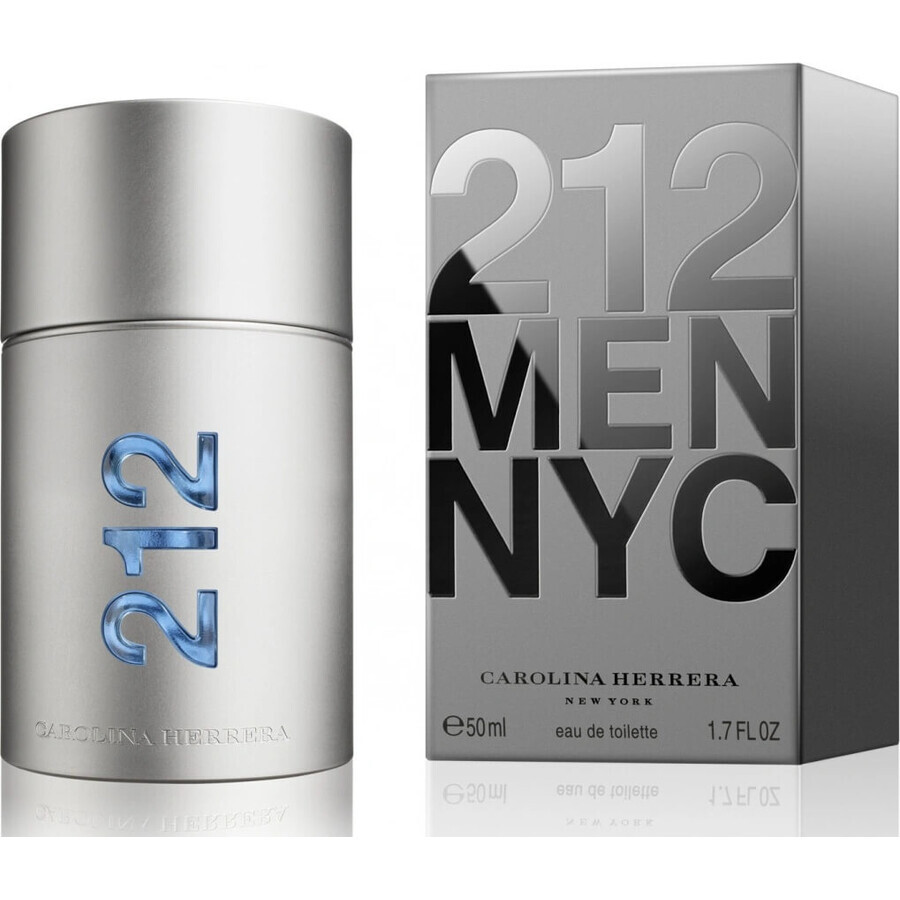 Carolina Herrera 212 Men Edt 50ml 1×50 ml, Eau de Toilette