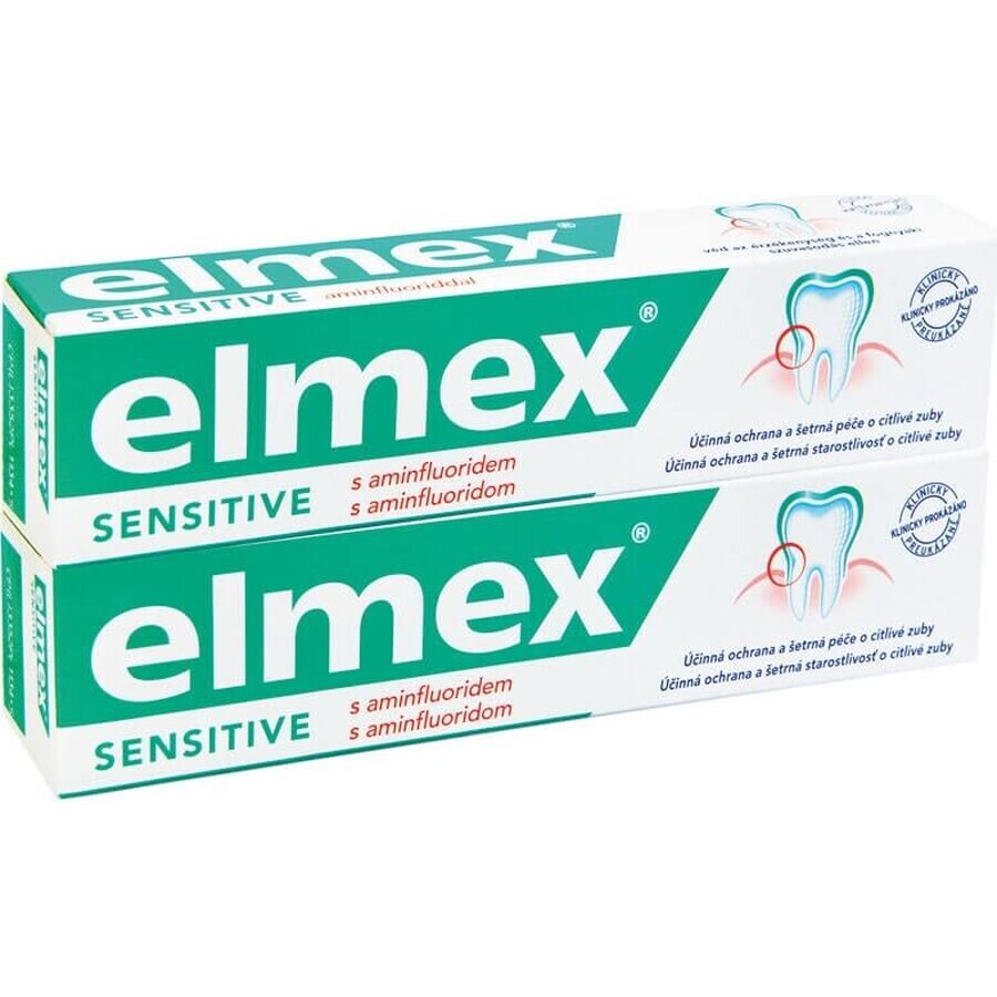 ELMEX Sensitive Duo Zahnpasta 2×75 ml, Zahnpasta