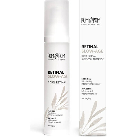 POMPOM Gel facial con péptidos para retardar el envejecimiento de la retina 1×50 ml, gel facial