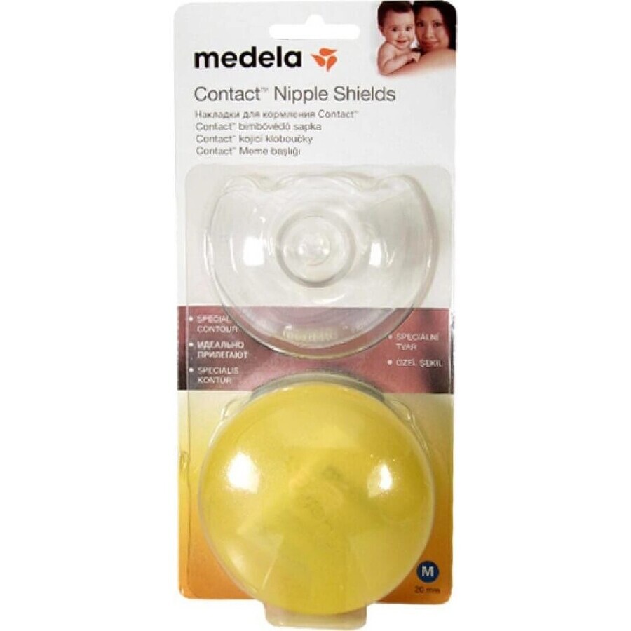 Medela Tapones de lactancia Contact - M (20 mm) 1×1 ud, Tapones de lactancia