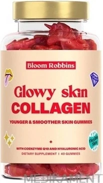 GLOWY SKIN COLLAGEN - Gummies für jüngere und glattere Haut 1×40 Stück, Kollagen Nahrungsergänzungsmittel