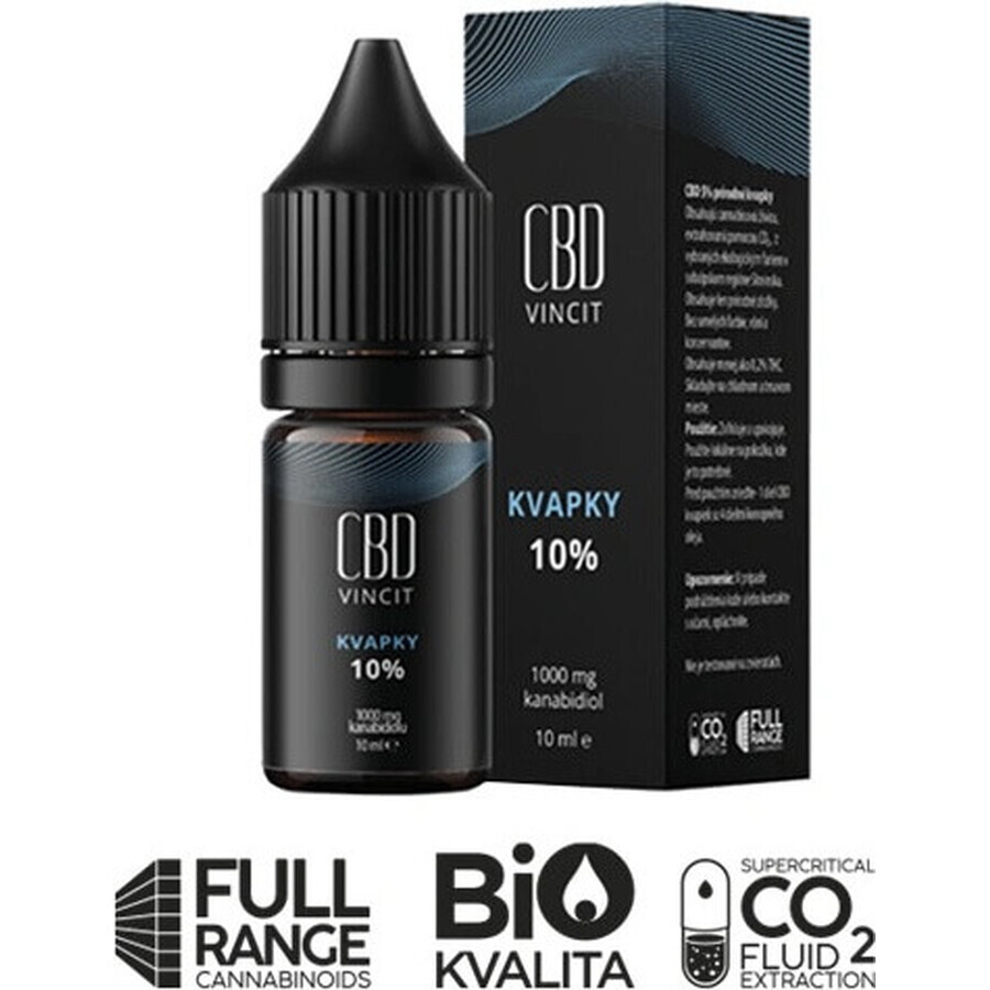 CBD Vincit CBD drops 10% 1×10 ml 1×10 ml with only natural ingredients