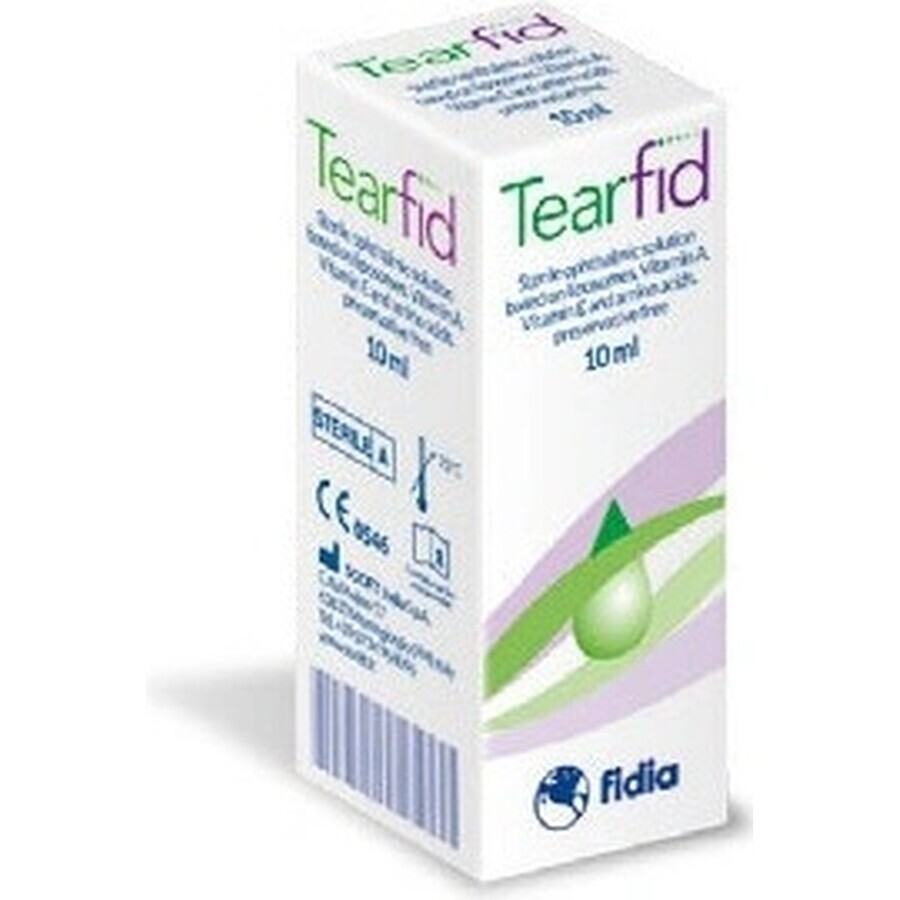 Tearfid 1×10 ml, picături pentru ochi