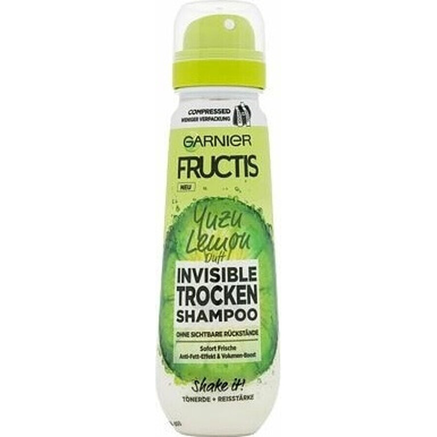 Garnier Fructis unsichtbares Trockenshampoo mit Zitronen-Yuzu-Geschmack 1×100 ml, Trockenshampoo