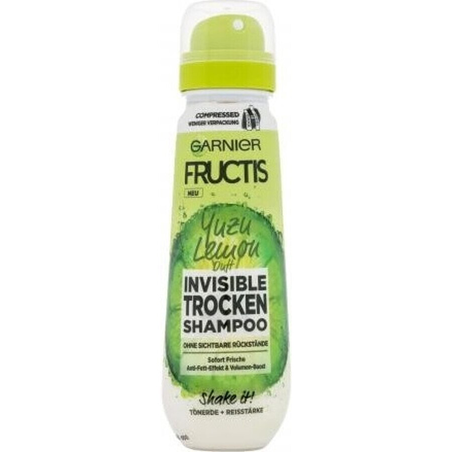 Garnier Fructis unsichtbares Trockenshampoo mit Zitronen-Yuzu-Geschmack 1×100 ml, Trockenshampoo