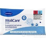 MoliCare SKIN Soaked Wash Gloves 1×8 pcs, blue range