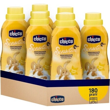 6x CHICCO CHICCO Gentle touch geconcentreerde wasverzachter 750 ml (6x30 wasbeurten) 6×750 ml, wasverzachter