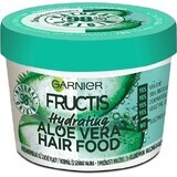 Garnier Fructis Hair Food Hydrating Aloe Vera Mask für normales bis trockenes Haar, 400 ml 1×400 ml, Haarmaske