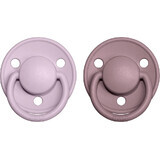 BIBS De Lux natural rubber soother lilac/heather 1×2 pcs, size 2