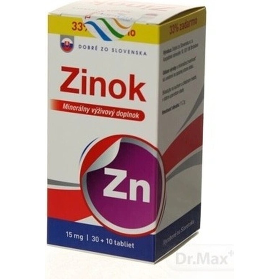 Gut von SK Zink 15 mg 1×40 tbl, 30+10 frei