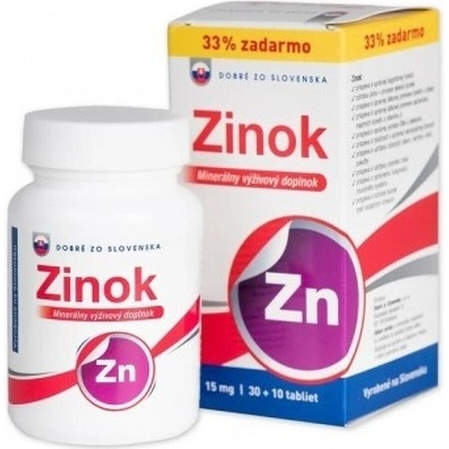 Gut von SK Zink 15 mg 1×40 tbl, 30+10 frei