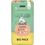 Muumi Baby 5 Maxi+ 10-16 kg, 1×132Stück Monatspackung Bio-Windeln, ECO-Windeln