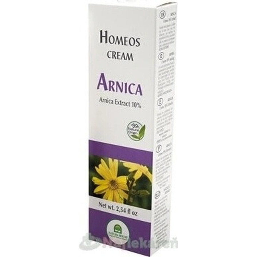 NH - Homeos cream ARNIKA CREAM 1×75 ml, 10% d'extrait d'arnica